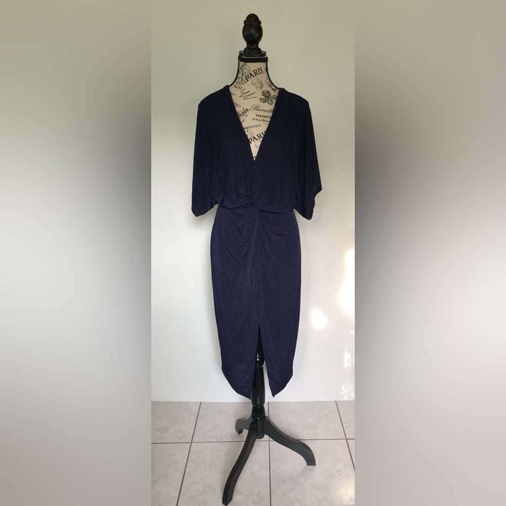 Lock & Key Maxi Dress Navy Blue Size Medium